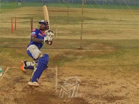 Mumbai Indians's Tilak Varma, Dewald Brevis sweat it out in nets ahead ...