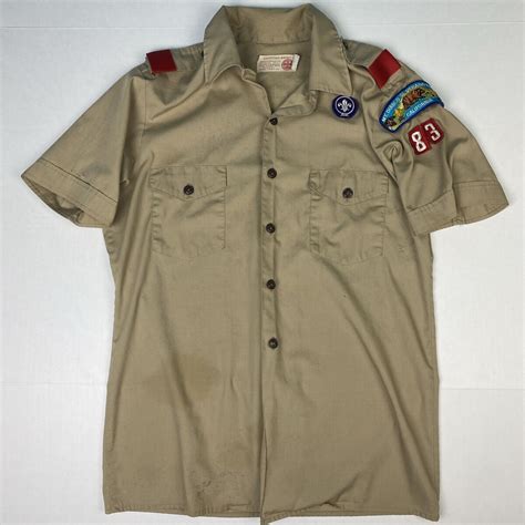 Vintage Boy Scout Leader Uniform Shirt Mt Diablo Silverado Council ...