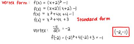 How to Do Standard Form to Vertex Form 的图像结果