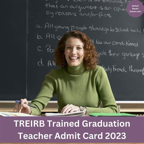 TREIRB Trained Graduation Teacher Admit Card 2023 | Download Link ...