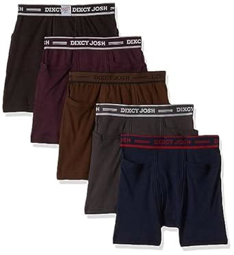 Buy DIXCY JOSH Men Solid ICD Pocket Trunk Pack of 5 (XL) Assorted at ...