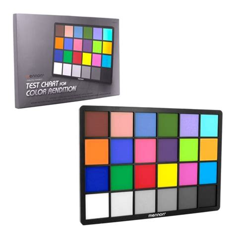 Mennon Test Color Chart with 24 Colors, Small (8" x 6") : Amazon.in ...