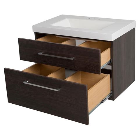 Buy Larissa 31 in. W x 19 in. D Bathroom Vanity in Elm Ember with ...