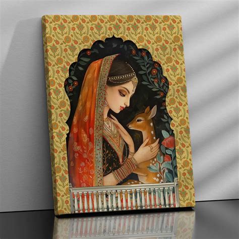 Traditional Indian Vibrant Pichwai Art Canvas Print – Kotart