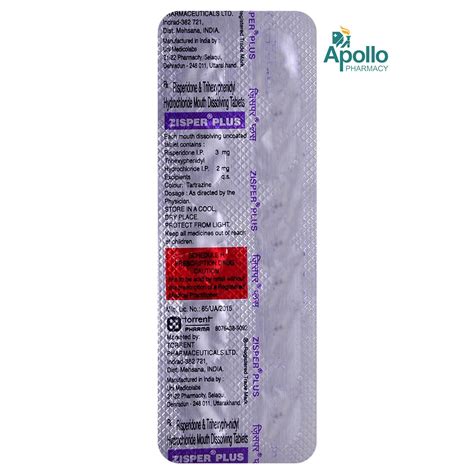 ZISPER PLUS TABLET Price, Uses, Side Effects, Composition - Apollo Pharmacy
