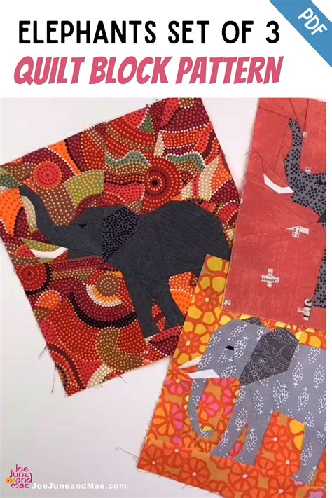 Rezultat imagine pentru Elephant Paper Piecing Tutorial
