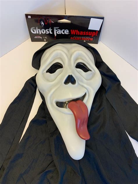 Scream Ghostface Scary Movie Whassup! Tongue Stoned Mask Wassup! New ...