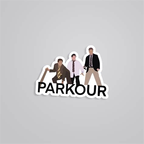 Parkour The Office TV Shows Stickers - Relive Hilarious Moments in ...