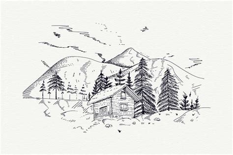 Black white log cabin Images - Free Download on Freepik
