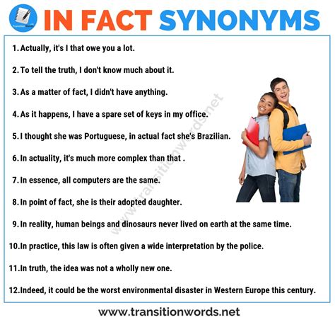 The Fact That Synonym