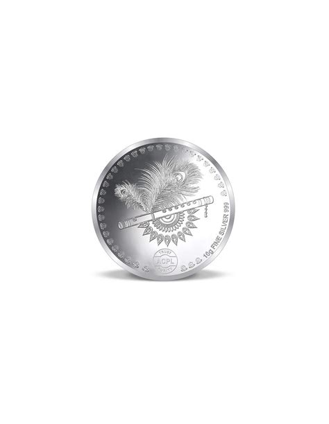Precious Moments Krishna BIS Hallmarked Silver Coin Of 10 Gram in 999 ...