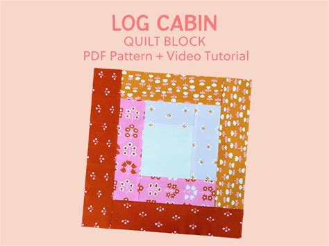 Image result for Log Cabin Quilt Block Tutorial