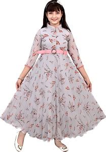 Ajiza Garments Girls Maxi/Full Length Casual Dress Price in India - Buy ...