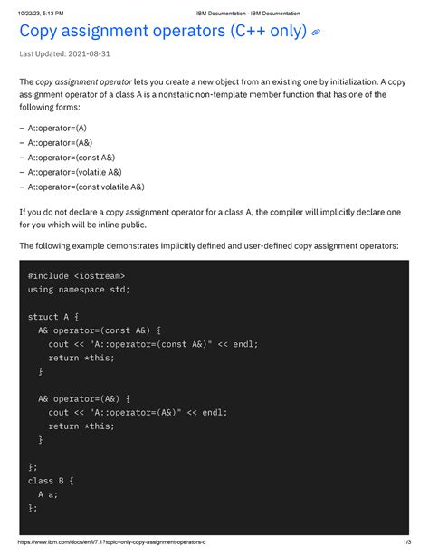 Image result for Copy Assignment Operator
