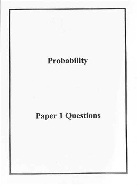 Image result for Probability Paper