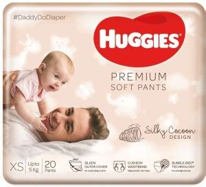 Huggies Premium Soft Pants, Extra Small size diaper pants 360 softness ...