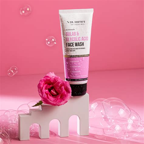 Gulab & Glycolic Acid Face Wash - 100g – Dr Sheth's