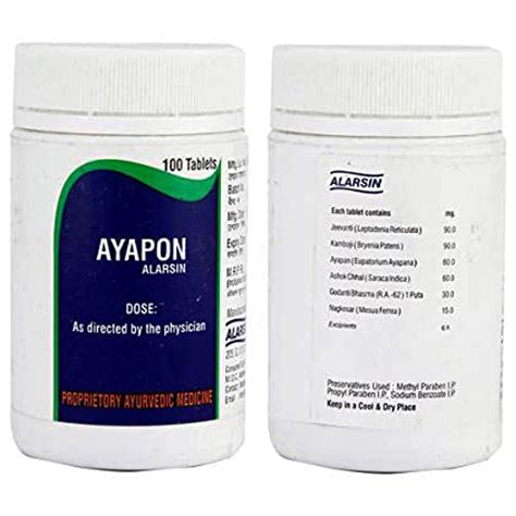 Buy Alarsin Ayapon, 100 Tablets | 19 Minutes Delivery | Apollo Pharmacy