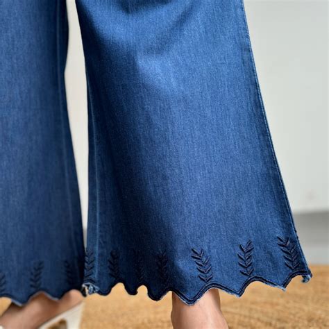 Navy Blue Wide Leg Pants – GlamZei