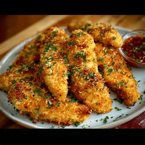 Easy Garlic Parmesan Chicken Tenders Recipe