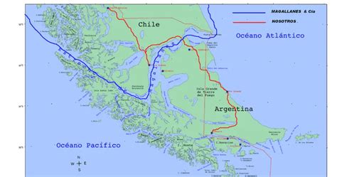 viajes y fotos: Mapas del Estrecho de Magallanes