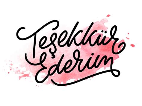 Premium Vector | Text in the turkish thank you lettering ink ...