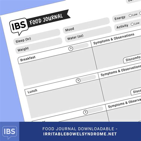 Free IBS Food Diary | IrritableBowelSyndrome.net