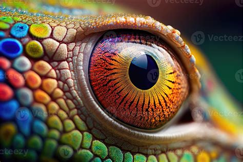 Reptile Eyes Close Up