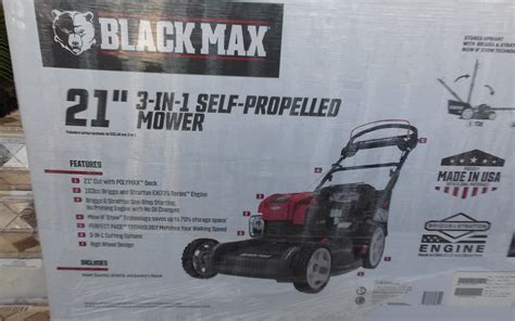 Black Max 21 Inch 3 in 1 Self Propelled Mower -BM21HWAS