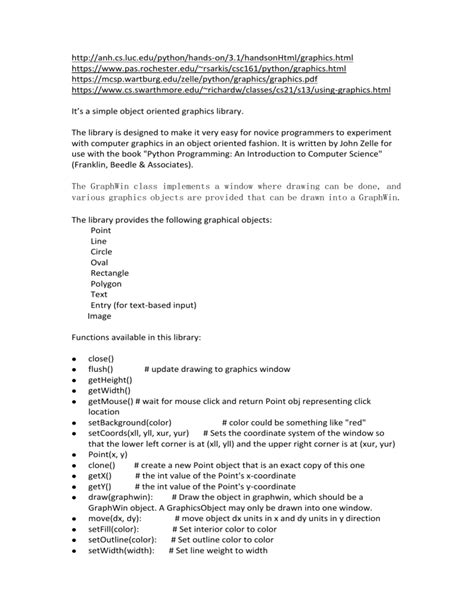 Python Graphics Tutorial 的图像结果