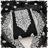 Cloth Clock Women's Heavy Cotton Embroidery Work Unstitched Salwar Suit ...