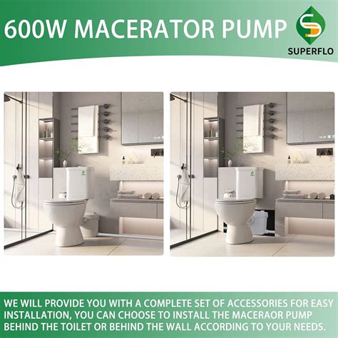 SUPERFLO 600W Macerator Pump For Basement Toilet India | Ubuy