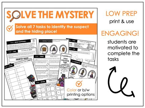 Halloween Parts of Speech Escape Room for ESL & ELL students