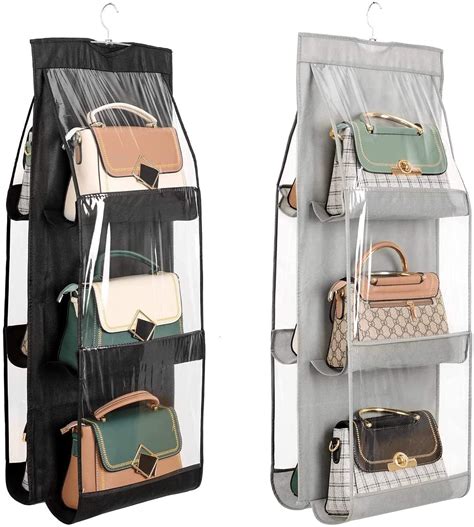 Big buyer 6 Pocket PVC Storage Bag Organizer Hanging Bags Closet ...