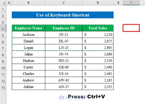 How to Select Multiple Cells to Copy in Excel 的图像结果