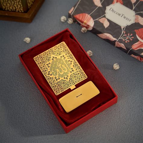 DecorTwist Premium Brass Allah Car Dashboard Accessories Decorative ...