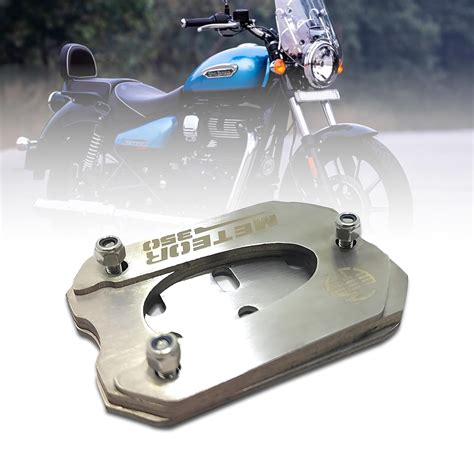 MIKANIX Stainless Steel Side Stand Extender Compatible with/for Royal ...