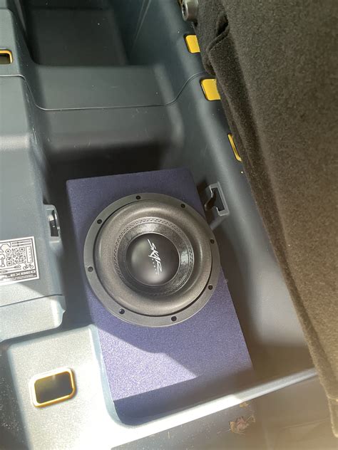 Zero-modification custom built square Subwoofer for under rear seats | MaverickTruckClub - 2022 ...