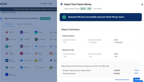 Capital Gains Tax Calculation on ClearTax For Paytm Users