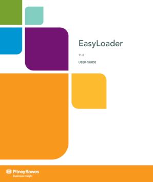 Fillable Online EasyLoader User Guide - Pitney Bowes Business Insight ...