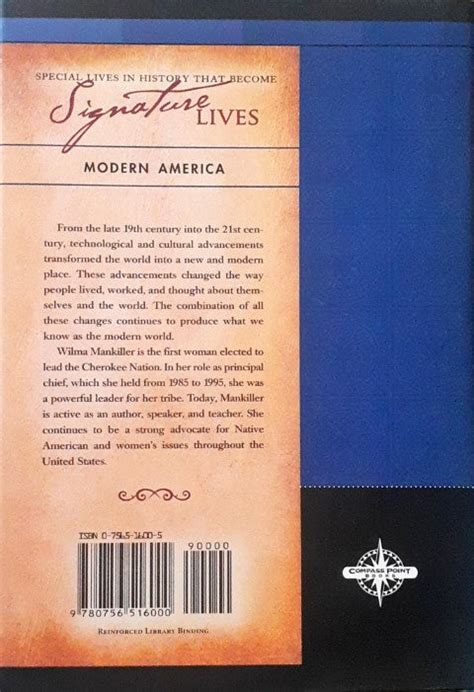 Wilma Mankiller Chief of the Cherokee Nation Signature Lives – Books ...