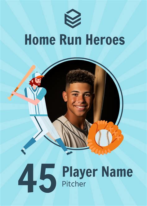 Baseball Card Template Vector 的图像结果