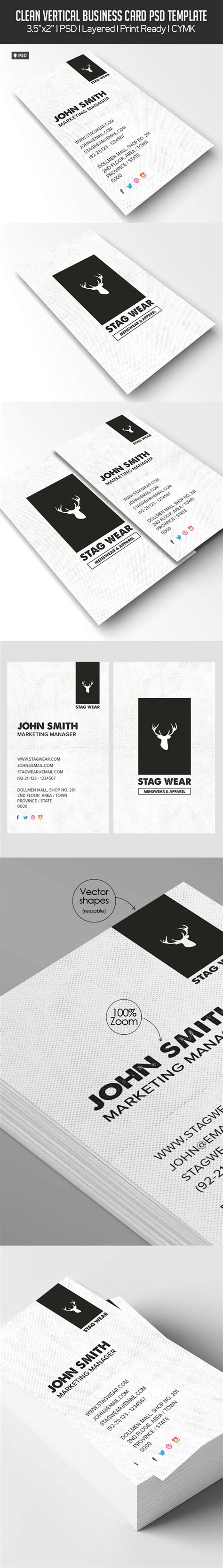 Vertical Business Card Template 的图像结果
