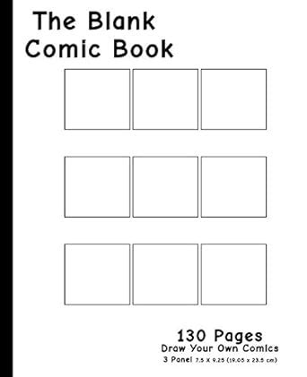 Blank Comic Book: For Drawing Your Own Comics, Ideas; Design and ...