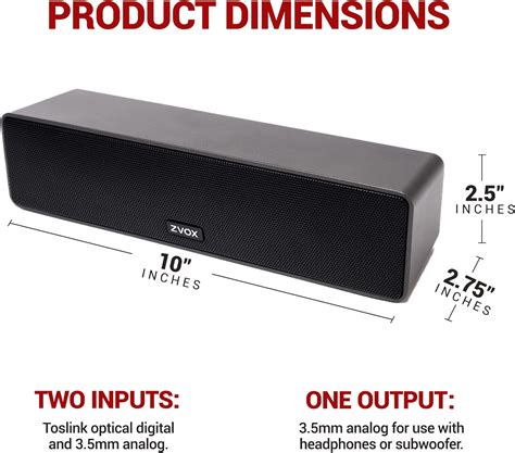 Buy ZVOX Dialogue Clarifying Sound Bar with Patented Hearing Technology ...