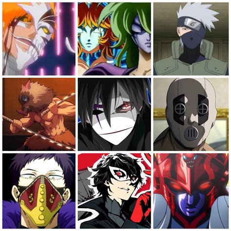 Masked Anime Characters
