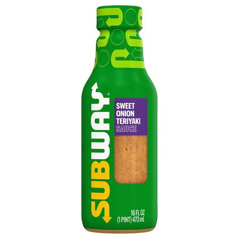 Subway Sweet Onion Teriyaki Sauce, 16 fl. oz. Bottle