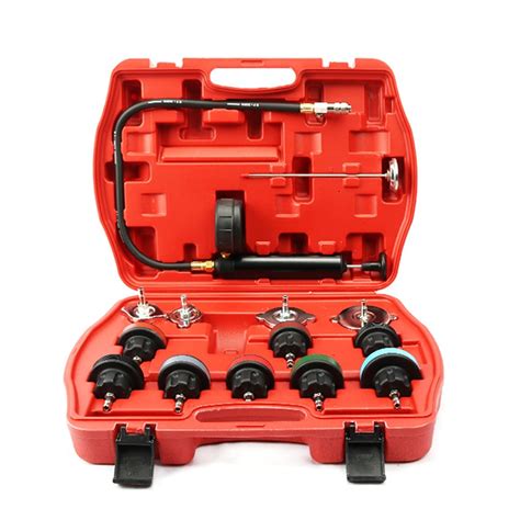 Buy juqing-6869 coolant tester 14PCS Universal Automotive Radiator Pressure Tester Kit Car Leak ...