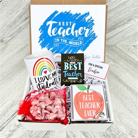 Teacher Gift Box Set - Personalized Teacher Gift - Teacher Gift Set ...