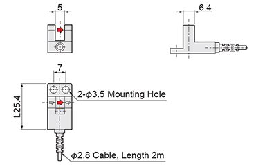 Photo Microsensors, Cable Length 2M | MISUMI | MISUMI India